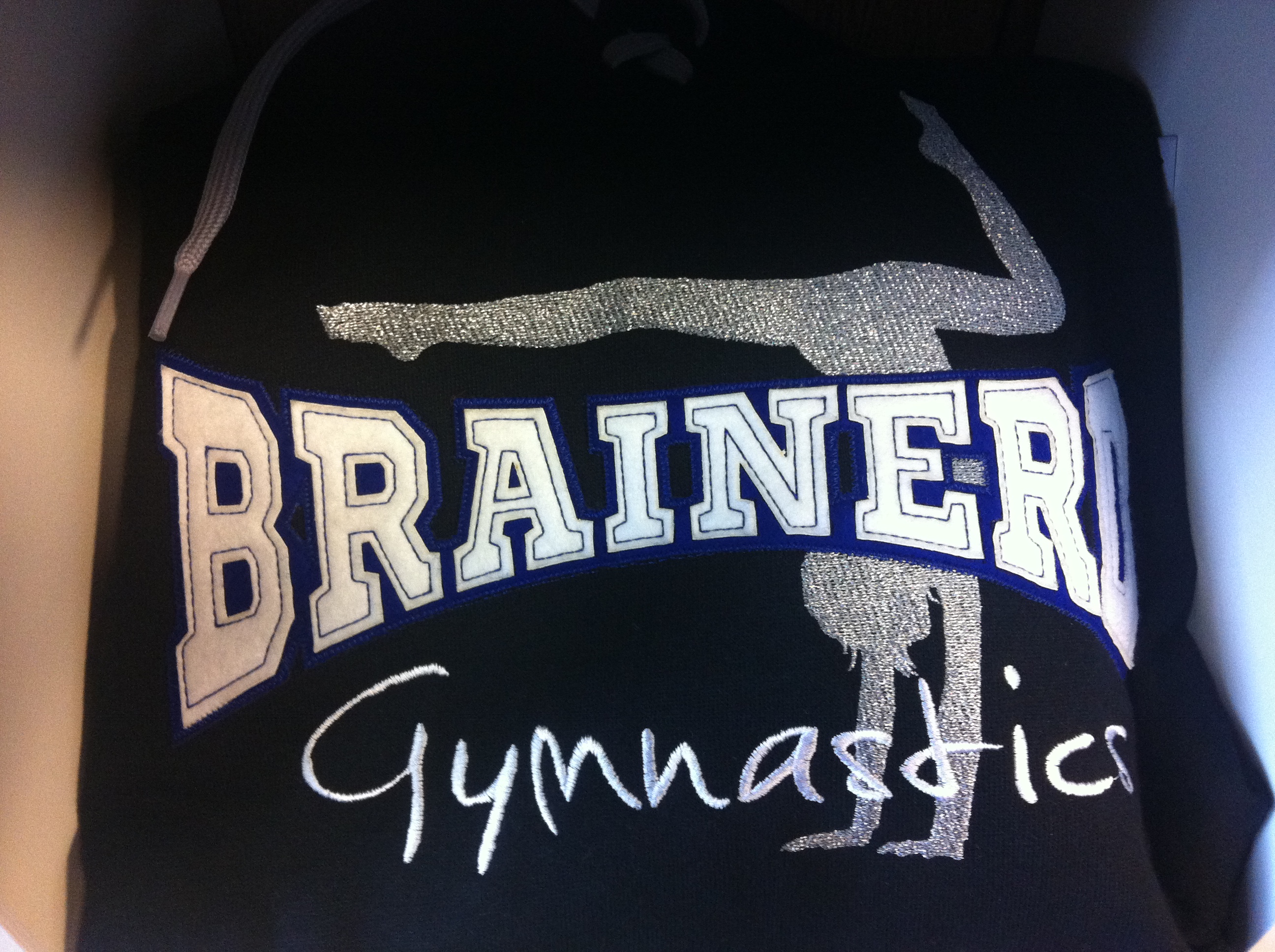 Brainerd Gymnastics double layer twill with metalic embroidery